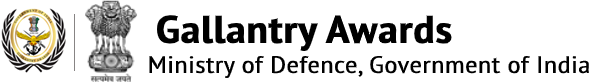 Special Thanks for Data source  - Gallantry Award Ministry of defense Government of India logo