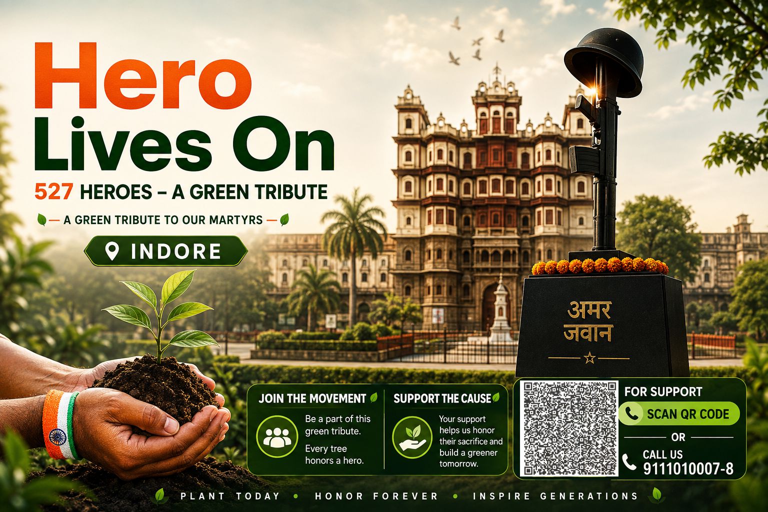 Hero Lives On — 527 Heroes – A Green Tribute- Indore